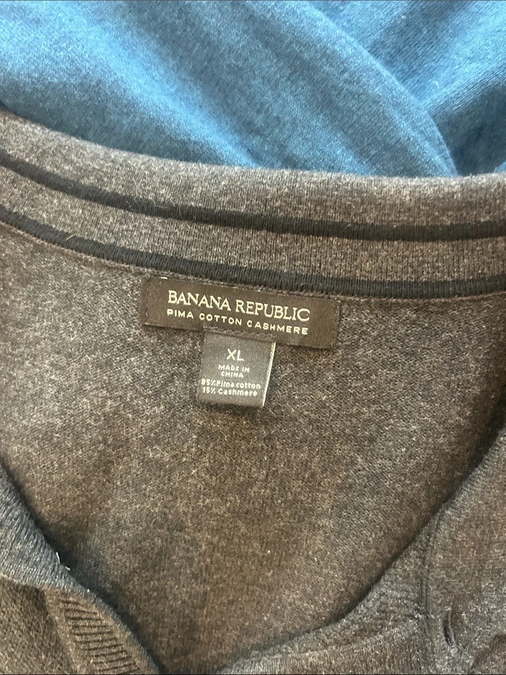 Banana Republic Men’s Blue and Charcoal Zip & Polo Layering Sweaters